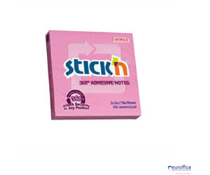 Bloczek STICK"N 76x76mm 360stopni różowy 21554
