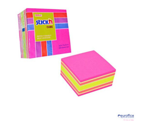 Bloczek STICK"N 76x76mm 400k mix różowy/żółty 21536