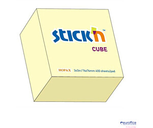 Bloczek STICK"N 76x76mm 400k żółty pastelowy 21072