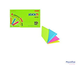 Bloczek STICK"N MAGIC PAD 76x127mm neon mix kolorów 21573