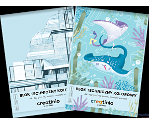 Blok techniczny Top 2000 Creatinio A4 10 kartek 160 g kolor 400176669