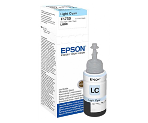 Butelka z tuszem Epson T6735 do L800, L1800 | 70ml | light cyan
