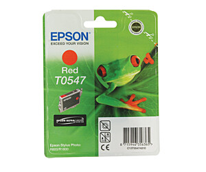 Tusz Epson T0547 do Stylus Photo R-800/1800 | 13ml | red