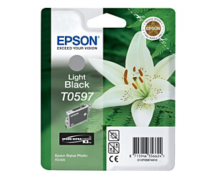 Tusz Epson T0597 do Stylus Photo R2400 | 13ml I light black