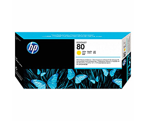 Głowica + gniazdo czyszczące HP 80 do Designjet 1050/1055 | yellow