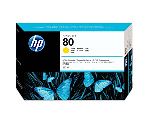 Tusz HP 80 do Designjet 1050/1055 | 350ml | yellow