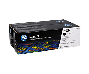 Zestaw dwóch tonerów HP 305X do Color LaserJet M351/451 | 2 x 4 000 str. | black