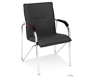 Krzesło Samba Chrome czarne, drewno wenge NowyStyl