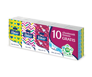 Chusteczki higieniczne VELVET (10) oryginal 4-warstwy białe