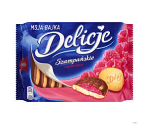 Ciastka DELICJE Szampańskie malina 294g
