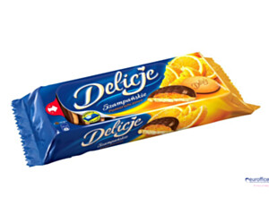 Ciastka DELICJE Szampańskie pomarańcza 147g