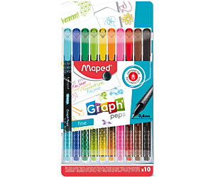 Cienkopis GRAPH PEPS DECO 10 szt etui Maped 749050
