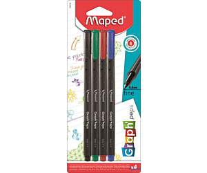 Cienkopis GRAPH PEPS kolory basic 4 szt Maped 749144