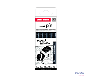 Cienkopis PIN 200, ZESTAW 5 SZT_MANGA_SHONEN