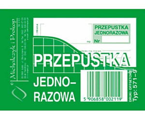D PRZEPUSTKA JEDNORAZOWA A7 571-9 