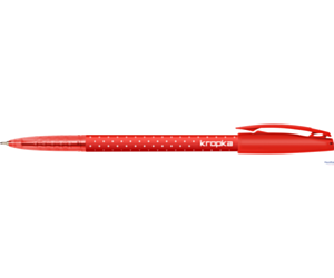 Długopis KROPKA 0.5 B/czerwony RYSTOR 448-001
