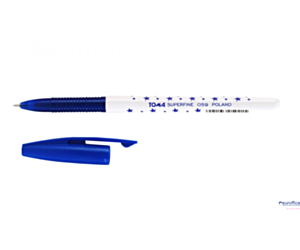 Długopis w gwiazdki SUPERFINE z supercienką końcówką, 0,5mm niebieski TO-059 Toma