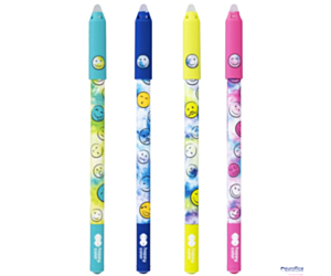 Długopis wymazywalny SMILE, 0.5mm, niebieski,_ Happy Color HA 4120 01SM-3