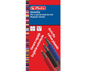 Długopis żelowy SMOOTHY 0,7 mm czerwony Herlitz 9476480