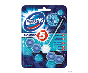DOMESTOS Zawieszka do toalety KOSTKA POWER5 OCEAN 9x55g *97054