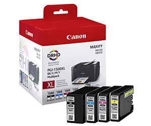 EOL Zestaw czterech tuszy Canon PGI1500XL do MB-2050/2350 | CMYK