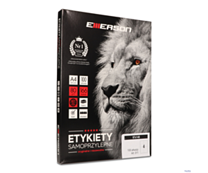 Etykiety A4 140x97mm białe EMERSON eta4140x097w