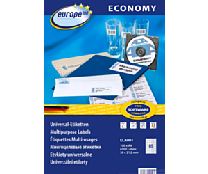 Etykiety uniwersalne ELA001 38 x 21