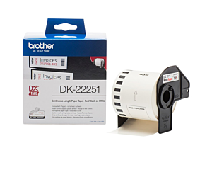 Etykieta Brother do QL-800 | 62mm x 15.24m | czarno/czerwony druk
