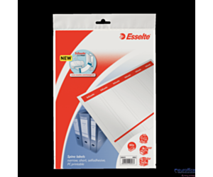 Etykiety do segregatorów 36x192mm(10x6) białe samop. ESSELTE 20823