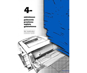 F-112-2 4-odcinkowe polecenie przelewu MICHALCZYK&PROKOP A4 100 kartek