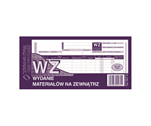 351-8 WZ wydanie materiałów na zewnątrz, 1/3 A4 80 kartek, MICHALCZYK&PROKOP