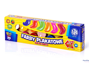Farby plakatowe Astra 13 kolorów - 20 ml 12+1 kolor gratis, 301115005