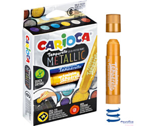Farby w sztyfcie TEMPERELLO 6 kol. metalicznych (42674) 170-2570