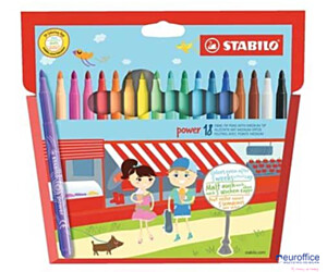 Flamastry STABILO POWER 18szt 280/18-02/01