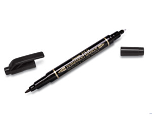 Foliopis dwustronny N75W/A czarny PENTEL N75W-A