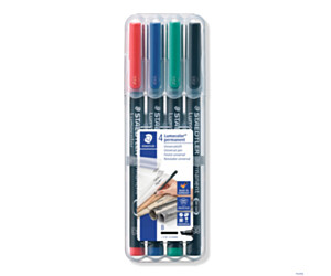 Foliopis permanentny B314 WP4 etui 4szt. STAEDTLER S314WP4
