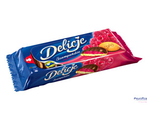 Ciastka DELICJE Szampańskie malina 147g