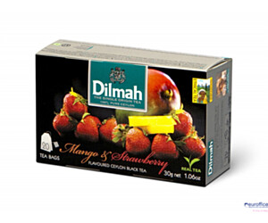 Herbata DILMAH MANGO z TRUSKAWKĄ (20 saszetek) czarna