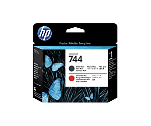 Głowica HP 744 do DesignJet Z5600/Z2600 | matte black/chromatic red