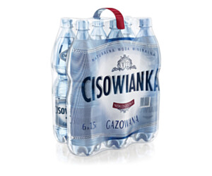 Woda CISOWIANKA 1.5l gazowana zgrzewka 6 szt. KAUCJA