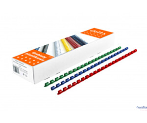Grzbiety do bindowania DOTTS 8 mm czarne