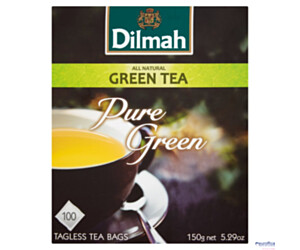 Herbata DILMAH PURE GREEN TEA zielona 100 torebek x1