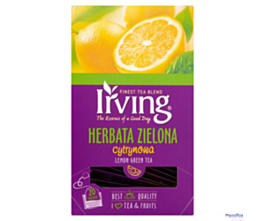 Herbata IRVING cytrynowa 20 kopert 1,5g zielona