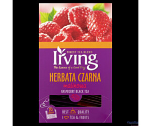 Herbata IRVING malinowa 20 kopert 1,5g czarna