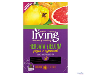 Herbata IRVING pigwa z cytrusami 20 kopert 1,5g zielona