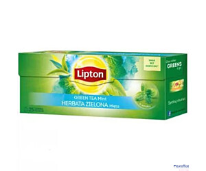 Herbata LIPTON GREEN MINT 25 torebek zielona mięta