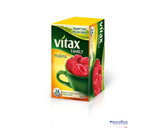 Herbata VITAX FAMILY MALINA (24 saszetek) bez zawieszki