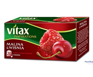 Herbata VITAX INSPIRATIONS MALINA&WIŚNIA 20t*2g zawieszka