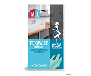 Rękawice gumowe M ANNA ZARADNA R-0752