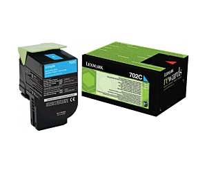 Kaseta z tonerem Lexmark 702C do CS-310/410/510 | zwrotny | 1 000 str. | cyan